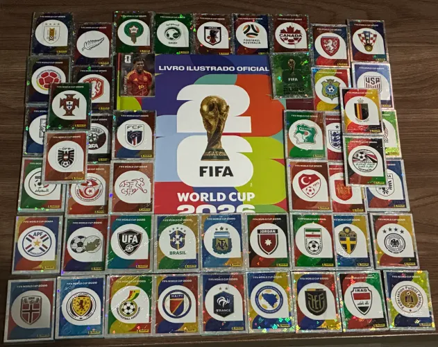 Álbum Copa 2026 Capa Dura Completo Figurinhas para colar Original Panini