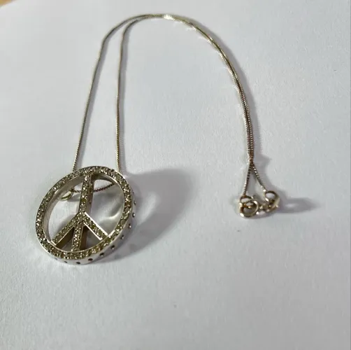 Colar 100% ouro 18K corrente + pingente