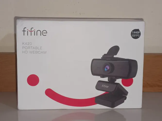 Webcam FIFINE 1440P - NUNCA USADA/ABERTA APENAS PARA FOTOS