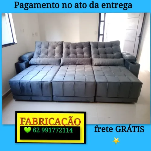 Sofá Retrátil e reclinável DIRETO DA FÁBRICA