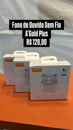 Fone de ouvido sem fio A´GOLD Plus - Loja Fisica