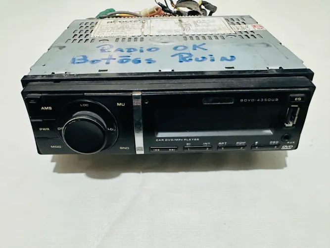Antigo rádio Booster BDVD4350UB para revisão ou doador de peças
