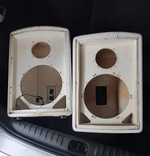 Par de gabinetes mdf 2 vias 10"  "leia descrição ate o fim*,**" 