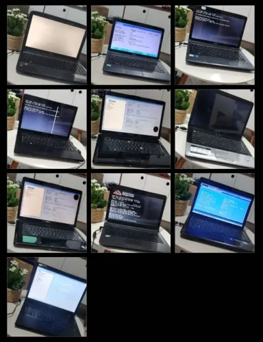 Lote 10 Notebooks Tela Ligando - Retirada Peças, Manutenção, Revenda