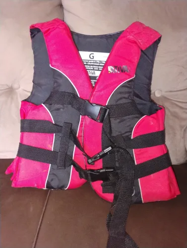 Colete Salva-Vidas Ativa 55 G Vermelho Homologado