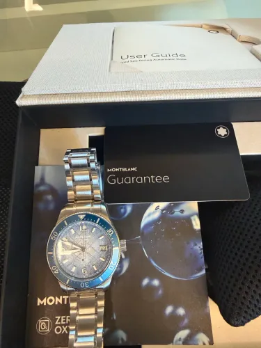 Montblanc Sea Automatic Date 0 Oxygen Iced Conjunto completo