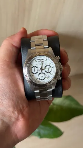 Invicta Speedway 9211 Branco Cronógrafo 39,5 mm