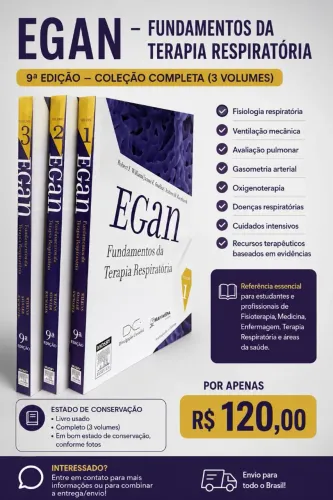 Livro Fundamentos da Terapia Respiratória de Egan