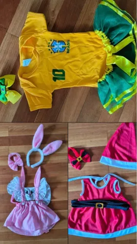 Lote / Peças de Fantasias Bebê Mesversário Menina (16 Modelos) - Usadas Apenas 1x para Fot