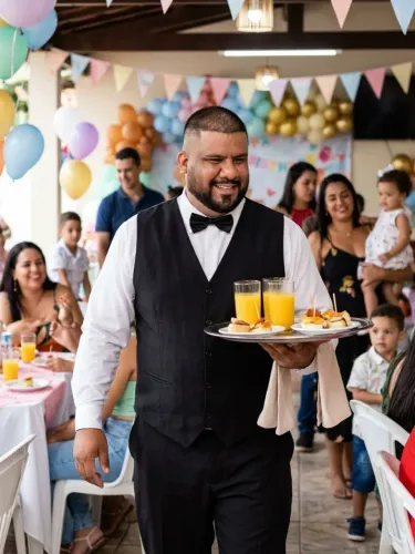 Sou Garçom para Festas de Formatura, Aniversários e Eventos em Geral