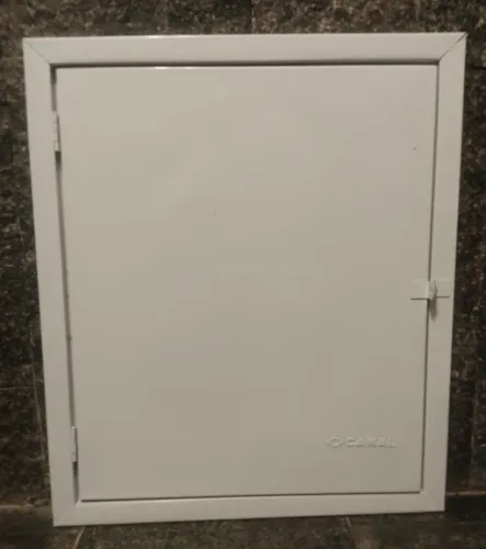 Tampa Alçapão 60x70 Para Forro Gesso Laje Teto Abrigo Porta Cor Branco