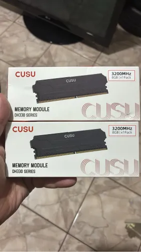Memória cuso ddr4 3200 2x8. 16 gb no total