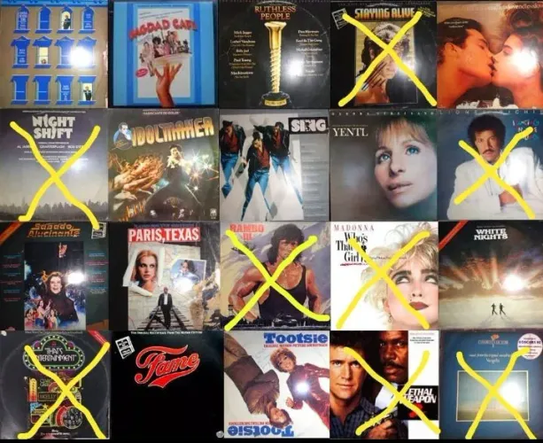 12 LPs de Filmes, trilhas sonoras 