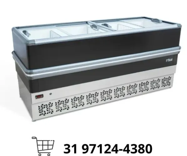 Ilha para Congelados Vidro Reto 2M Polar