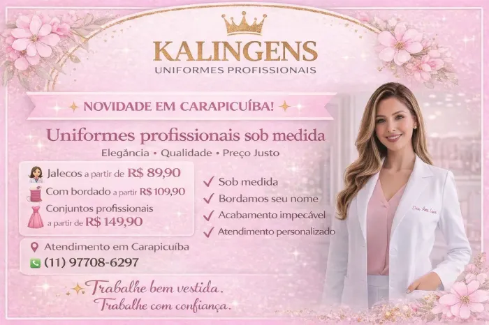 Jalecos profissionais!