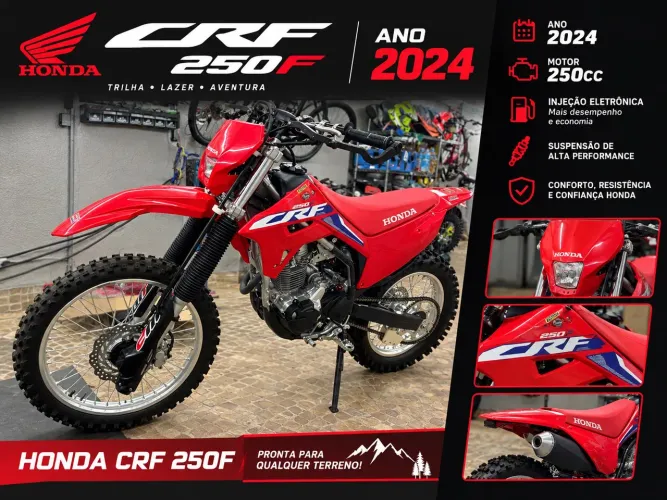 Honda Crf 250f - 2024 - zerada - fez 3 trilhas