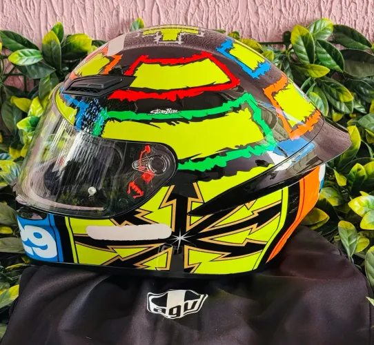 capacete (tam 60) agv k3 sv the maniac joe (original)