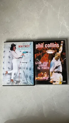 Kit DVDs Originais - Phil Collins + Whitney Houston 