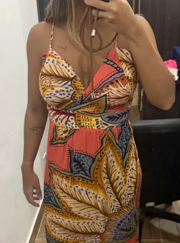 vestido longo estampado