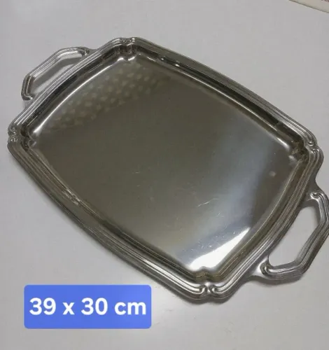 Bandeja Retangular Tramontina Classic Inox - 39x30 cm