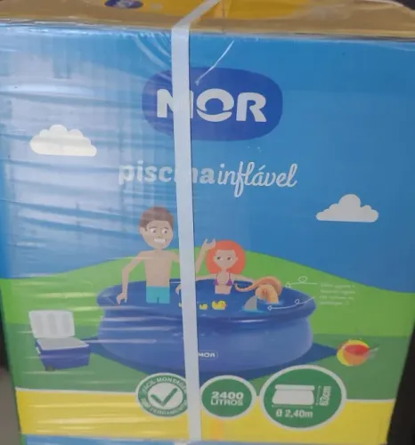 PISCINA INFLAVEL MOR REDONDA DE 2.400LITROS (2,40CM X 63CM)