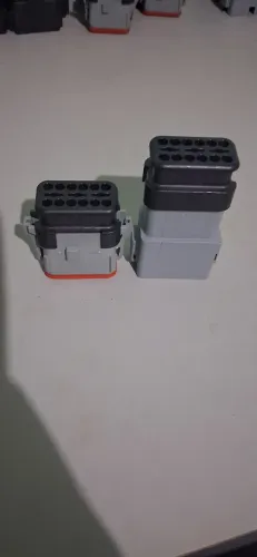 ?Kit Conector Amphenol 12 Vias Original (Macho + Fêmea) - Série AT