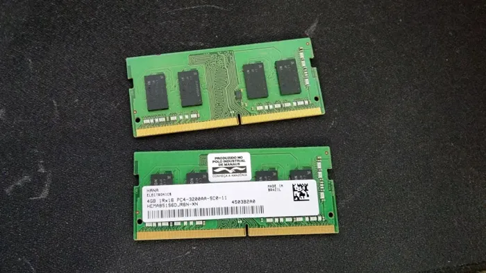 Memória DDR4 8GB 2x4Gb 3200mhz para Notebook