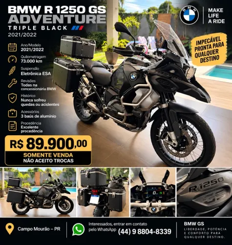 BMW R 1250 GS Adventue Pemium Tiple Black 2021