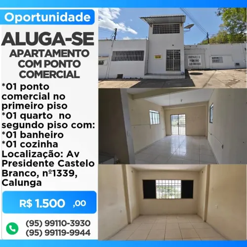 Aluga-se Ponto comercial com Apartamento (perto da orla)
