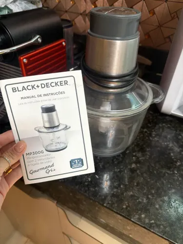 Processador De Alimentos Inox ,Black Decker -MP300G