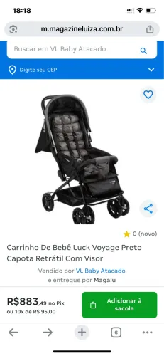 Carrinho de bebê voyage