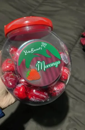 Kit com 30 Gloss de morango