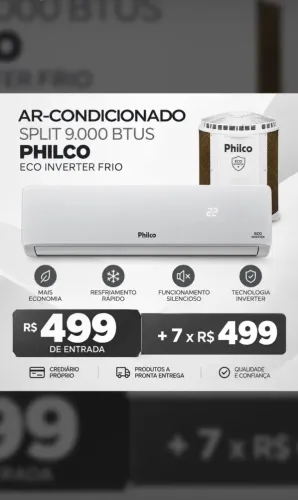 Ar-condicionado na promissória
