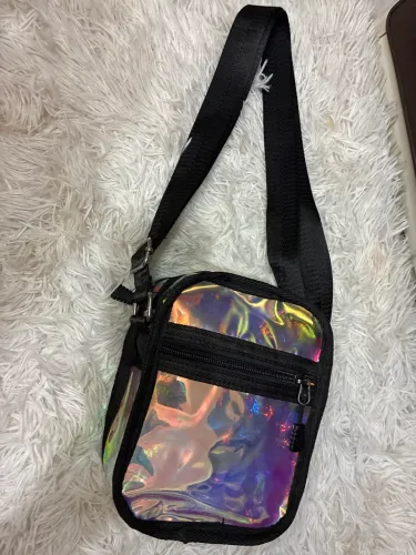 Bag transversal holográfica 