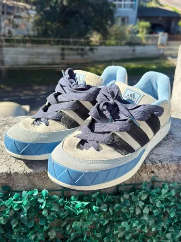 Adidas Adimatic Azul/Cinza - Tamanho 41 (Serve 40) - Estado de Novo