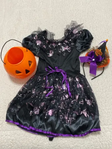 Fantasia Halloween Menina 4 a 8 anos