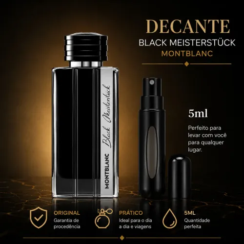DECANTE 5 ML PERFUME ORIGINAL MONT BLANC BLACK MEISTERSTUCK