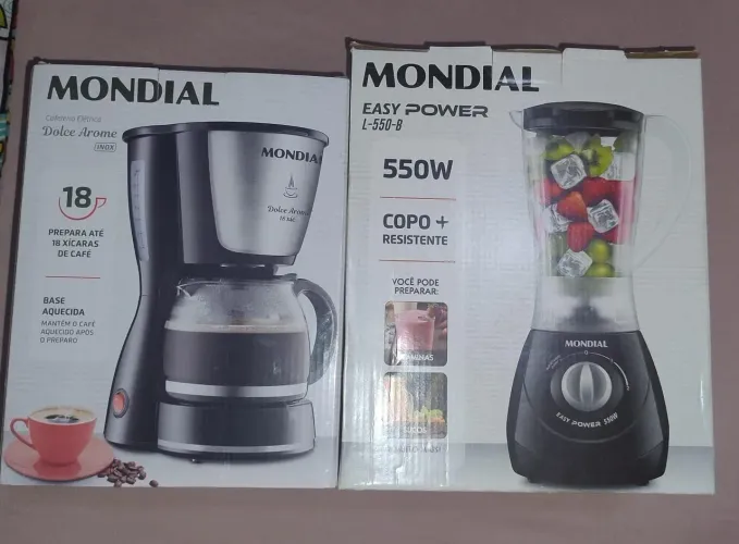 Liquidificador e cafeteira para venda na caixa (Nunca usada) 