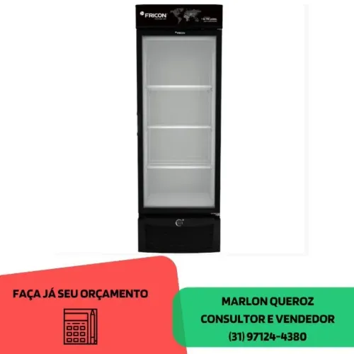 Freezer Vertical 569L Porta de Vidro Fricon