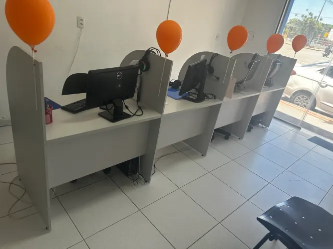 Kit 4 Baias para Call Center / Escritório - Perfeito Estado