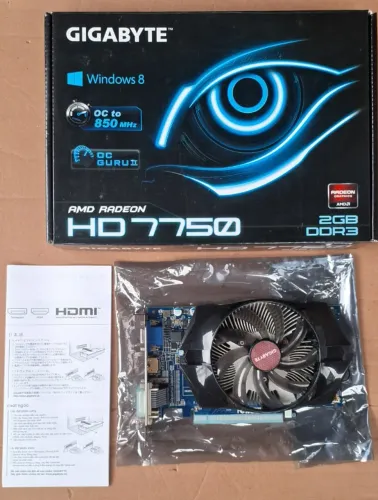 Placas de Vídeo Gigabyte R7 250 e R7 750 - PARA CONSERTO / PEÇAS