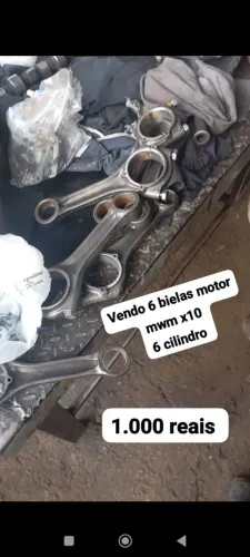 6 bielas. Caminhão motor mwm x10