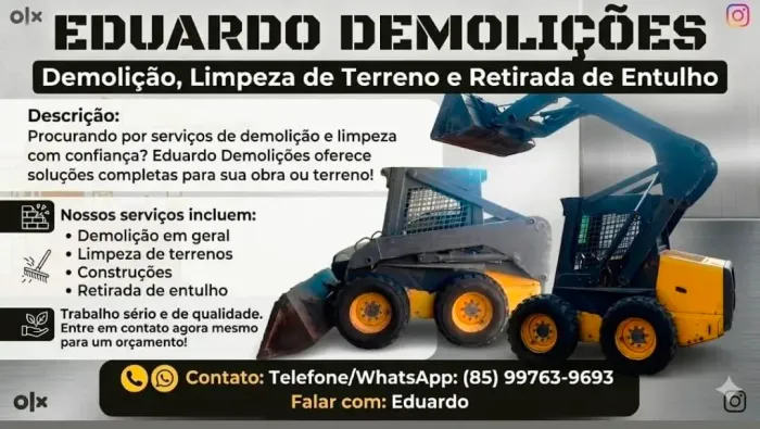 Trabalho com demolições em geral
