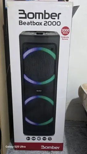 Caixa de som torre bomber 2000w