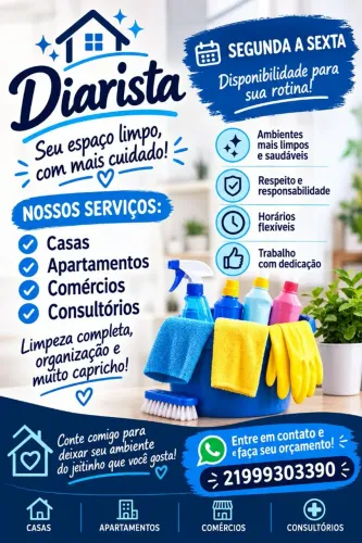 DIARISTA - LIMPEZA COM CAPRICHO