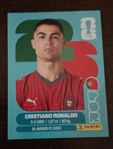 Figurinha Cristiano Ronaldo original Panini Copa 2026