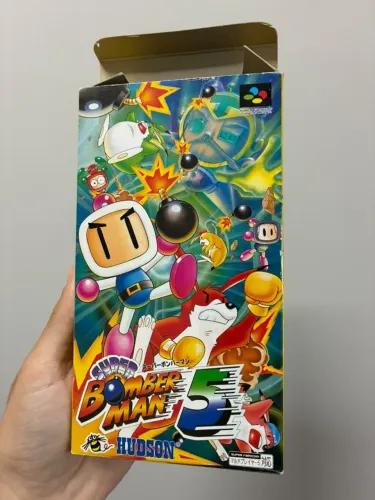 Bomberman 5 | Super Famicom | Versão Japonesa | Original | CIB