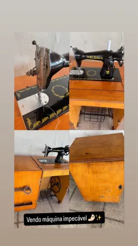 Vendo máquina de costura impecável