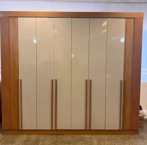 Guarda-Roupa Casal Elegance Premium 8 Portas Ripadas e 8 Gavetas MDF