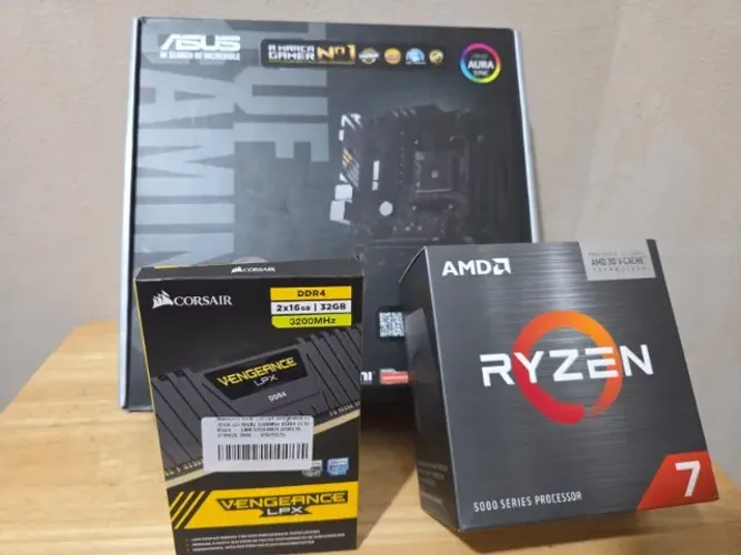 Ryzen 7 5700X3D + ASUS TUF B550M + 32GB Corsair DDR4 | Kit Upgrade Gamer